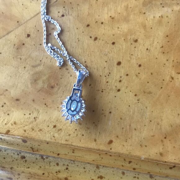 Natural Grandidierite Sterling Silver Necklace - Picture 4 of 8